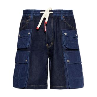 Dsquared2 Denim Shorts, male, Blue, Size: 2XL Denim Cargo Shorts