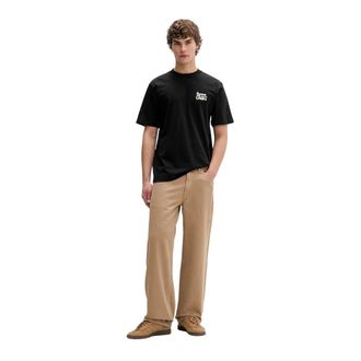 Barrow T-Shirts, male, Black, Size: XS Cotton T-Shirt With Front Logo Print