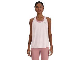 New Balance Athletics Tank Top Womens Clothing Quartz Pink Heather : 2XL, Polyester