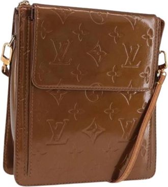 Louis Vuitton Pre-owned Vintage Accessory Pouch - Dames - Vintage Schoudertas - Bruin - ONE Size - Leer - Vintage