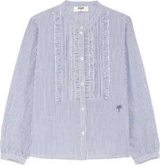 Five Jeans Chemise Constantine - Dames - Blouses - Blauw - L - Katoen - Overhemden