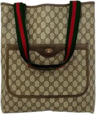 Gucci Pre-owned Tote Bags, female, Brown, Size: ONE SIZE Pre-owned Tote Bag