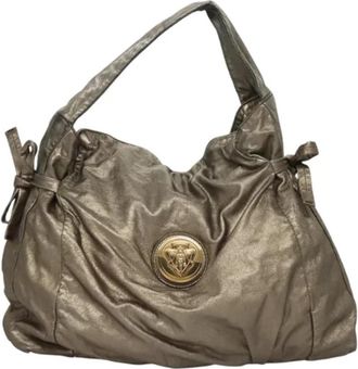 Gucci Pre-owned Leather gucci-bags - Dames - Vintage Handtas - Geel - ONE Size - Leer - Vintage