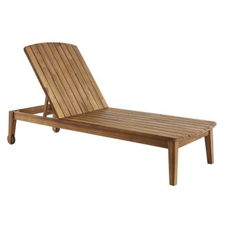 Miliboo Miliboo - Tumbona De Madera De Acacia Maciza Canopee