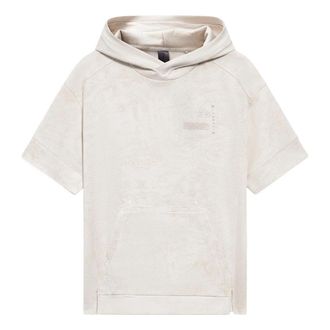 Li-Ning x Jackie Chan Short Sleeve Hoodie Pearl White AMBS045-3