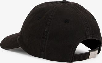 Stone Island Mens Baseball Hat Black Cotton
