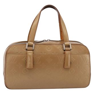 Louis Vuitton Mat Shelton Monogram Vernis Brown Patent_Leather Handbag (Pre-Owned)