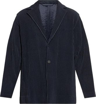 Homme Plissé Issey Miyake Blazer monopetto plissettato - Blu