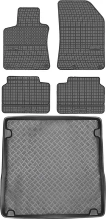 OEM Juego De Alfombrillas De Goma Para Coche Y Maletero Para Peugeot 308 Ii Sw Estate (2014-2021)