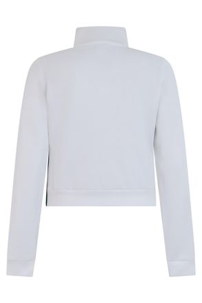 Gucci Ribbed Cotton Jersey Zip Hoodie - White