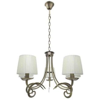 Fabrilamp Lampara Cuero Modelo Luxor 5 L. Con Pantallas - Fabrilamp