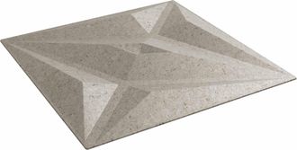 vidaXL Paneles De Pared 12 Uds. 50 X 50 Cm Bet&oacute;n Estrella Espuma Xps Vidaxl