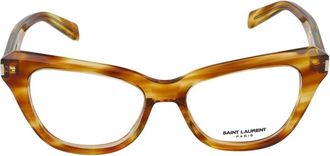 Saint Laurent Fashion Brillen - Dames - Brillen - Bruin - 52 MM - Accessoires