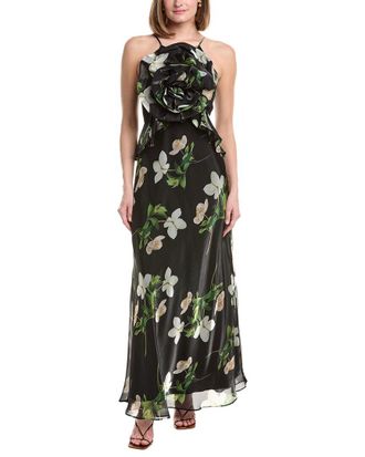 Julia Jordan Organza Sleeveless Maxi Dress