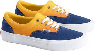 Vans Mens Skate Era Shoes In Gradient Navy Blue / Yellow
