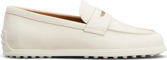 Tod's leather loafers - women - CALFSKIN/CALFSKIN/Rubber - 36.5 - Neutrals