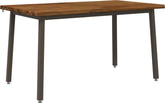 vidaXL 120 X 90 X 75 Cm Madera De Acacia S&oacute;lida Natural Y Caf&eacute; Vidaxl