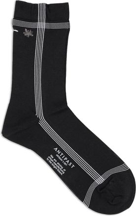 Antipast Calzini con righe - Nero