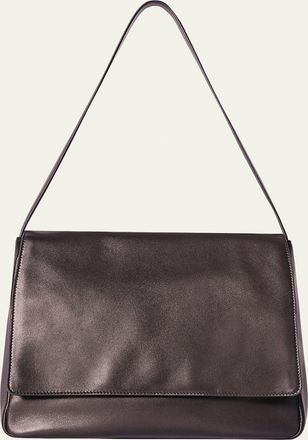 The Row Nuance Flap Hobo Bag in Leather