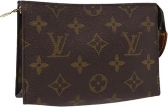 Louis Vuitton Pre-owned Vintage Canvas Clutch - Dames - Vintage Clutch - Bruin - ONE Size - Vintage