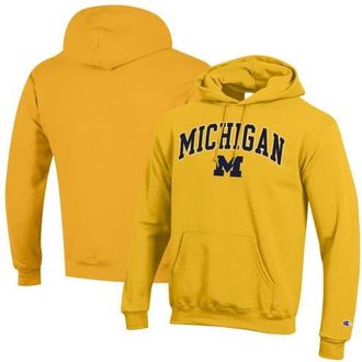 Champion Mens Champion Maize Michigan Wolverines Arch Over Logo Pullover Hoodie at Nordstrom, Size Xx-Large