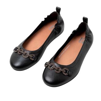 FitFlop Fit Flop Dames/Dames Allegro Sprankelende Ballerina Flats (Zwart)