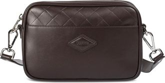 Doucal's Borsa messenger in pelle con dettaglio matelass&eacute; - Marrone