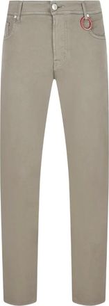 Sartoria Tramarossa metal-charm straight-leg jeans - Green