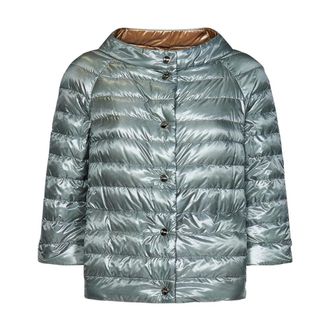 Herno Down Jackets, female, Blue, Size: 2XS Reversible Ultralight Down Jacket