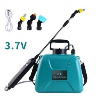OEM Pulverizador El&eacute;ctrico De Jard&iacute;n De 8 Litros, Pulverizador A Presi&oacute;n Con 3 Boquillas Ajustables, Bomba Autom&aacute;tica Con Manguera Retr&aacute;ctil, Pulverizador