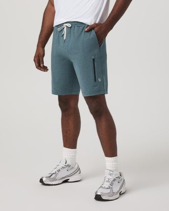 Vuori Clothing Sunday Performance Shorts 8 | Blue Sea Heather | XS, Size Extra Small