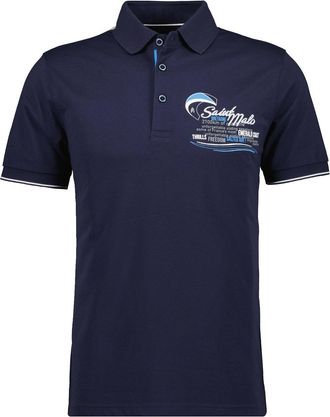 Ragman Poloshirt RAGMAN, Herren, Gr. Blacklist, blau (dunkelblau, 711), Baumwolle, regular fit, ohne Ausschnitt, Shirts Poloshirt