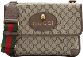 Gucci Beige Gg Supreme Canvas Neo Vintage Medium Messenger (Authentic Pre- Loved)