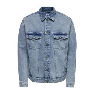 Only & Sons Licht gebleekte Denim Jack - Heren - Spijkerjassen - Blauw - XS - Denim - Jassen