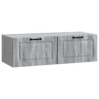 vidaXL Mueble Para Tv De Pared Gris Sonoma 98 X 41 X 30 Cm Vidaxl