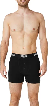 Lonsdale Boxershorts voor heren (Set van 2) (Zwart)