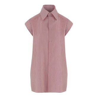 ARMARIUM Shirts, female, Red, 2XS, Malik Sleeveless Striped Shirt