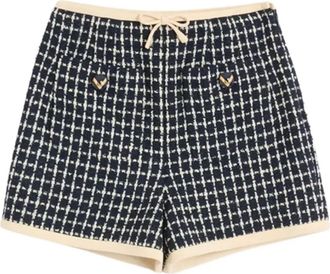 Valentino Garavani Shorts boucl&eacute; - Blu