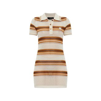 Amiri Striped Knitted Mini Dress