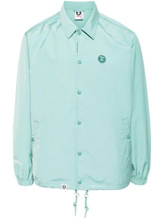 Aape By A Bathing Ape logo-appliqué shirt jacket - Green