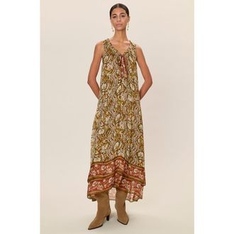 Rebecca Taylor Isha Printed Dress in Pesto Combo at Nordstrom, Size X-Small