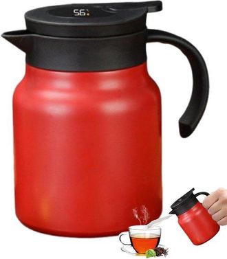 OEM Tetera - Tetera Con Filtro - Termo De Vac&iacute;o De Doble Pared - Tetera De Acero Inoxidable - Naranja