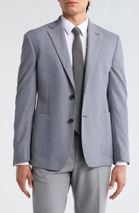 JB Britches Two Button Side Vent Patch Pocket Jacket in Blue at Nordstrom Rack, Size 42 Regular