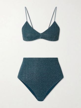 Os&eacute;ree Bikini In Lurex Lumi&egrave;re - Blu