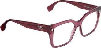 Fendi Accessoires, Dames, Rood, ONE Size, Cateye Optische Frames