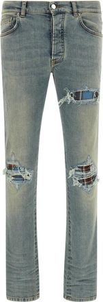 Amiri Blue Skinny Mid Rise Jeans