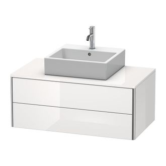 Duravit Mueble De Pared Duravit Xsquare 100.0 X 54.8 Cm, 2 Cajones, Color (frente/cuerpo): Albaricoque Perla Seda Laca Mate - Xs491102020