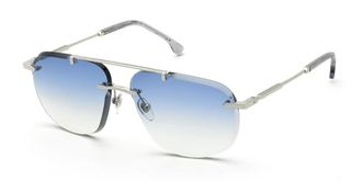 Lozza Sl2457 Alicudi 4 579Y Mens Sunglasses Silver Size 62