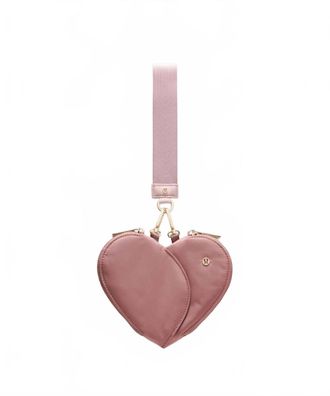 lululemon Womens Dual Pouch Wristlet In Chai/pink