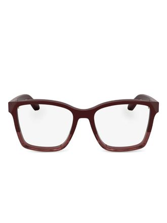 Calvin Klein rectangle-frame glasses - Red